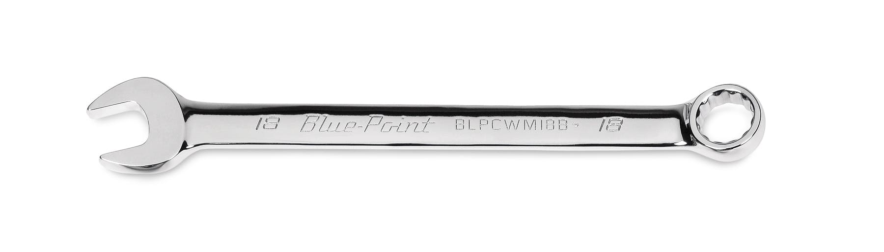 18 mm 12-Point Metric Combination Wrench (Blue-Point®) | BLPCWM18B 18 mm 12-Point Metric Combination Wrench (Blue-Point®) | BLPCWM18B